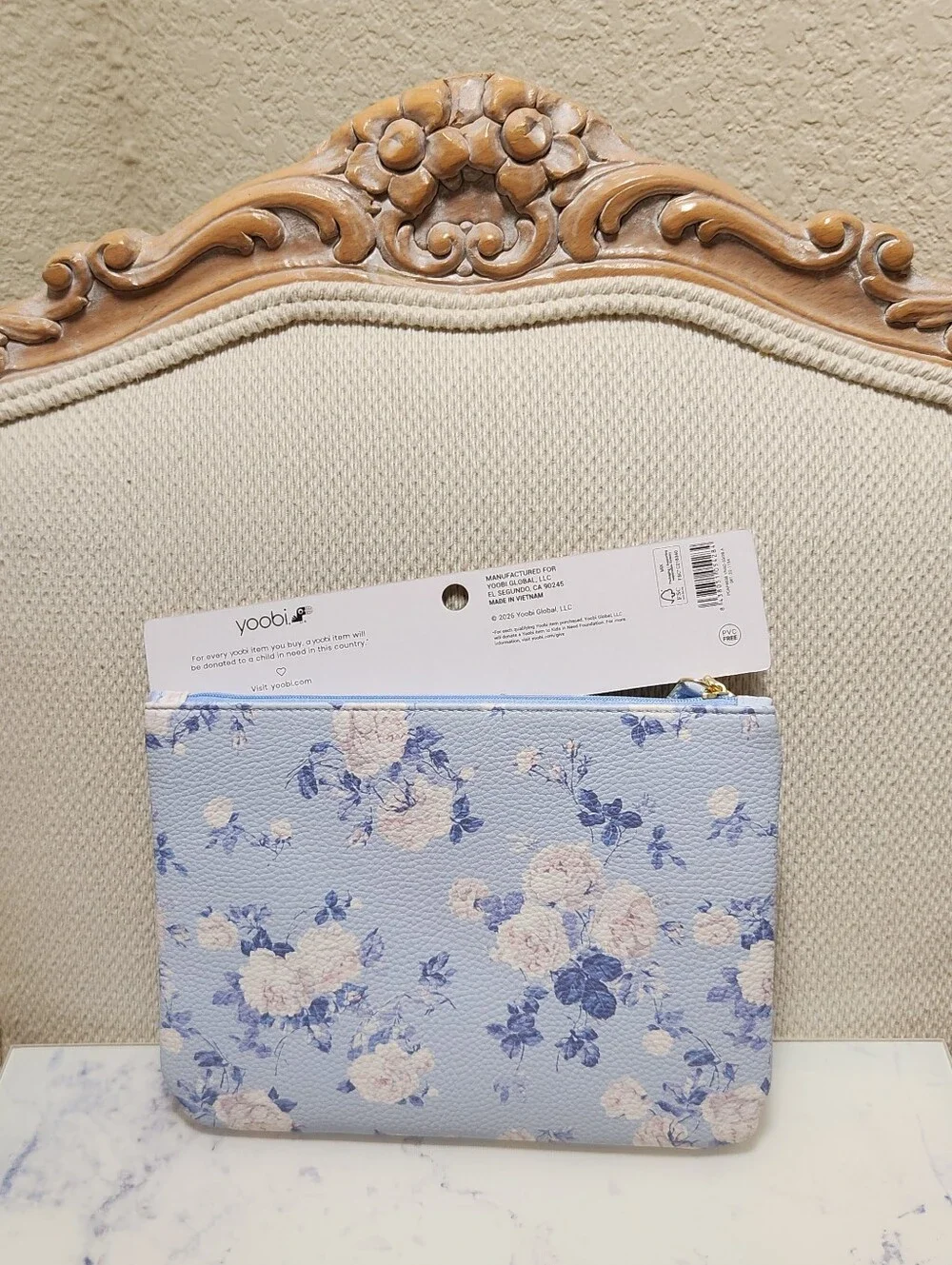 Love Shack Fancy x Target Yoobi  Everblooming Rosettes Accessory Pouch